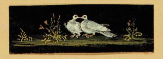 Tauben im Garten von Pompeji, 1. Jh<br>B114