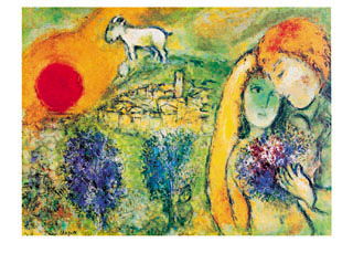 Chagall: <br>Liebende in Vence<br>B329
